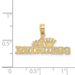 14K #1 PRINCESS Charm