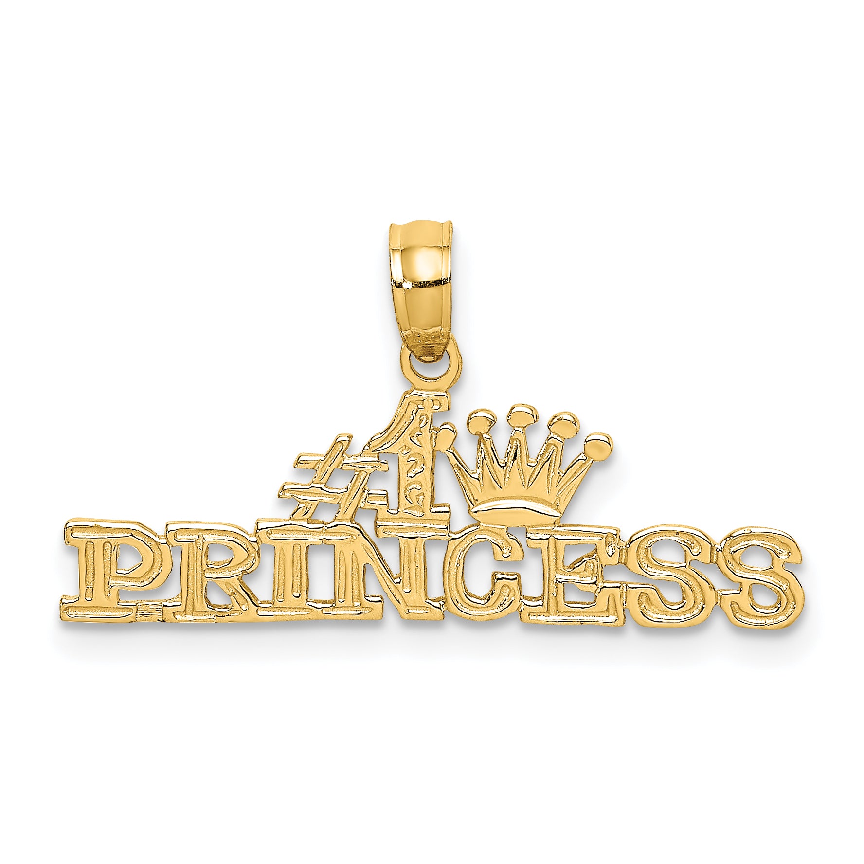 14K #1 PRINCESS Charm Main image