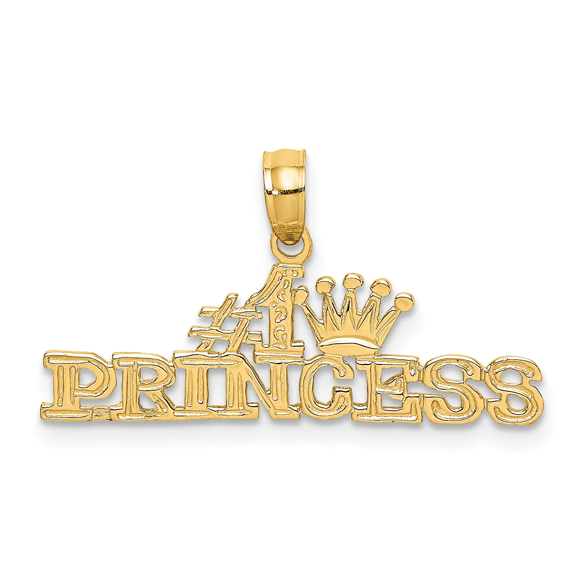 14K #1 PRINCESS Charm