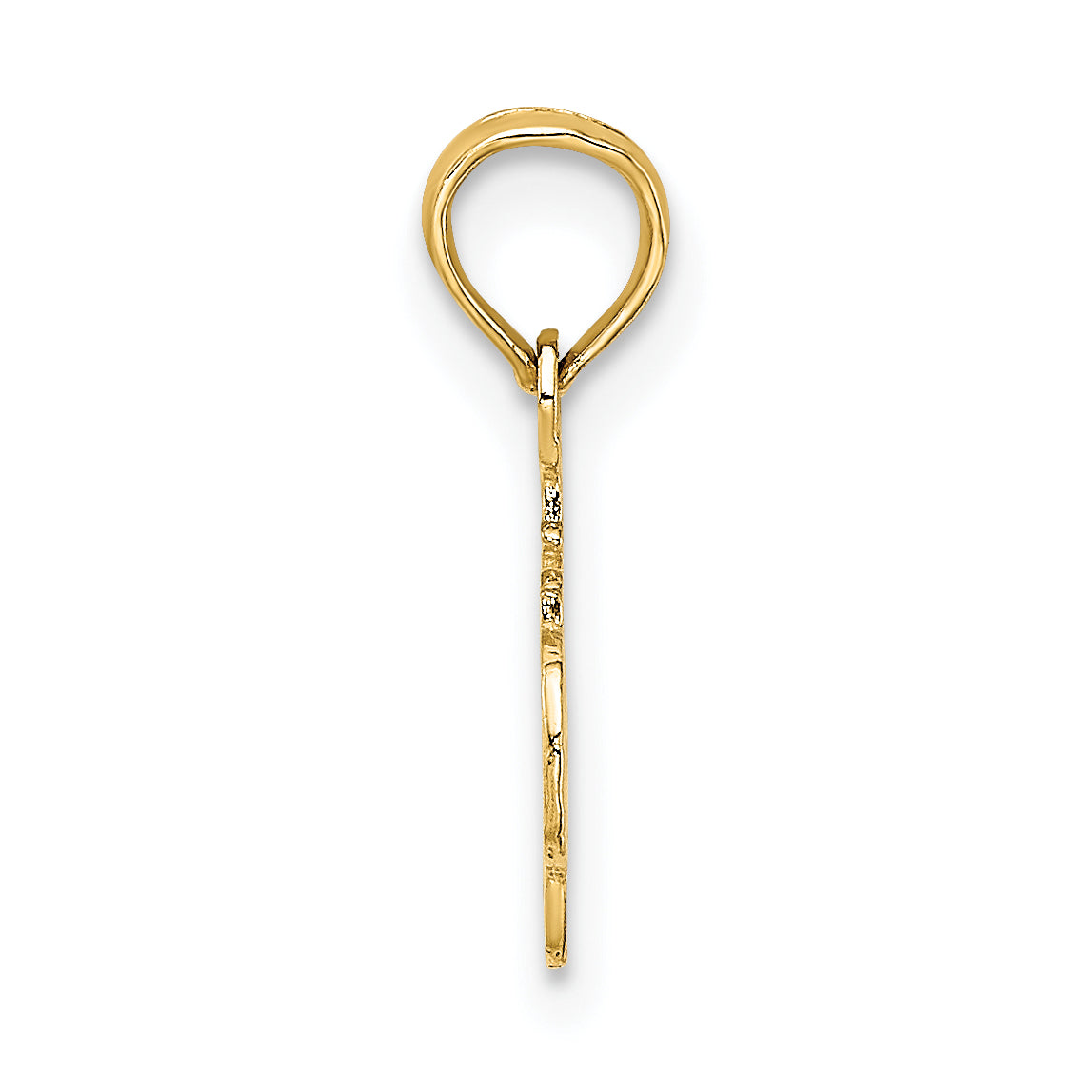 14K #1 DAUGHTER Charm Secondary image