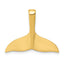 14k Whale Tail Chain Slide