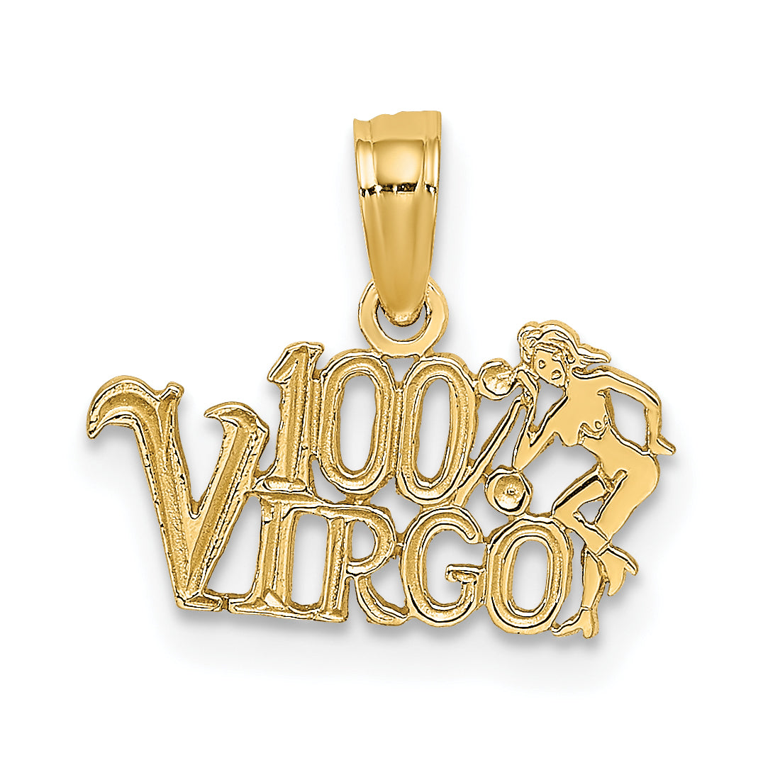 14K 100% VIRGO Zodiac Charm Main image