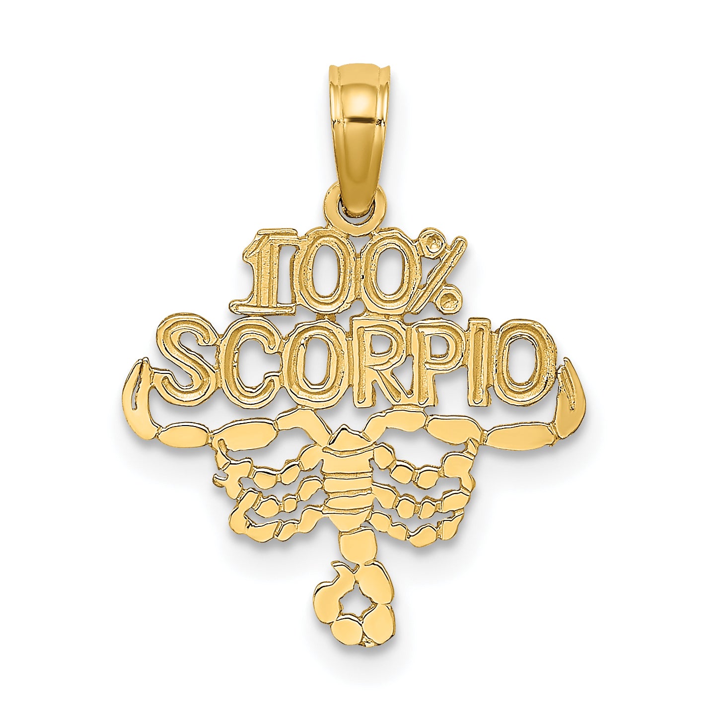 14K 100% SCORPIO Zodiac Charm Main image