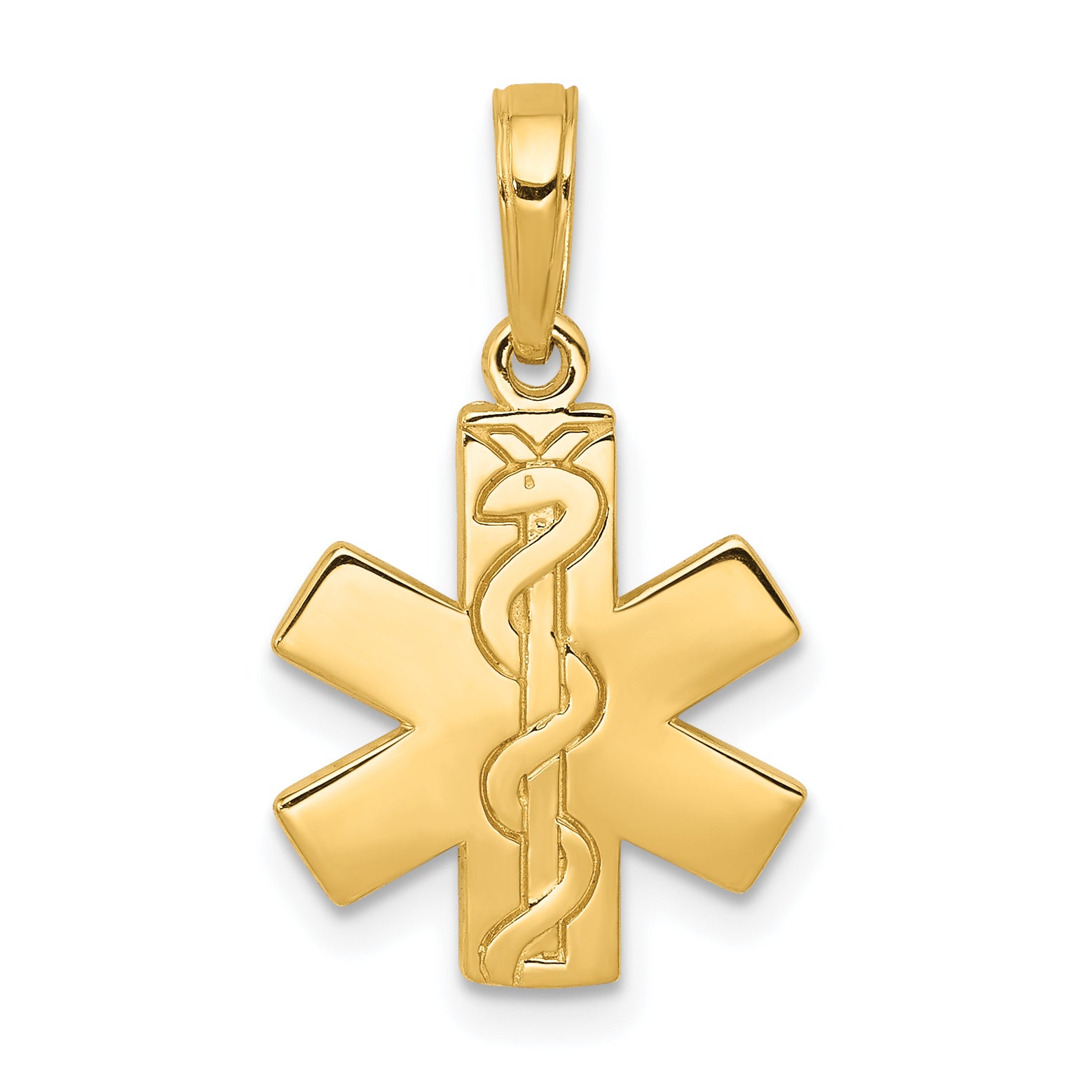 14K Paramedic/EMT Symbol Pendant Main image