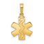 14K Paramedic/EMT Symbol Pendant