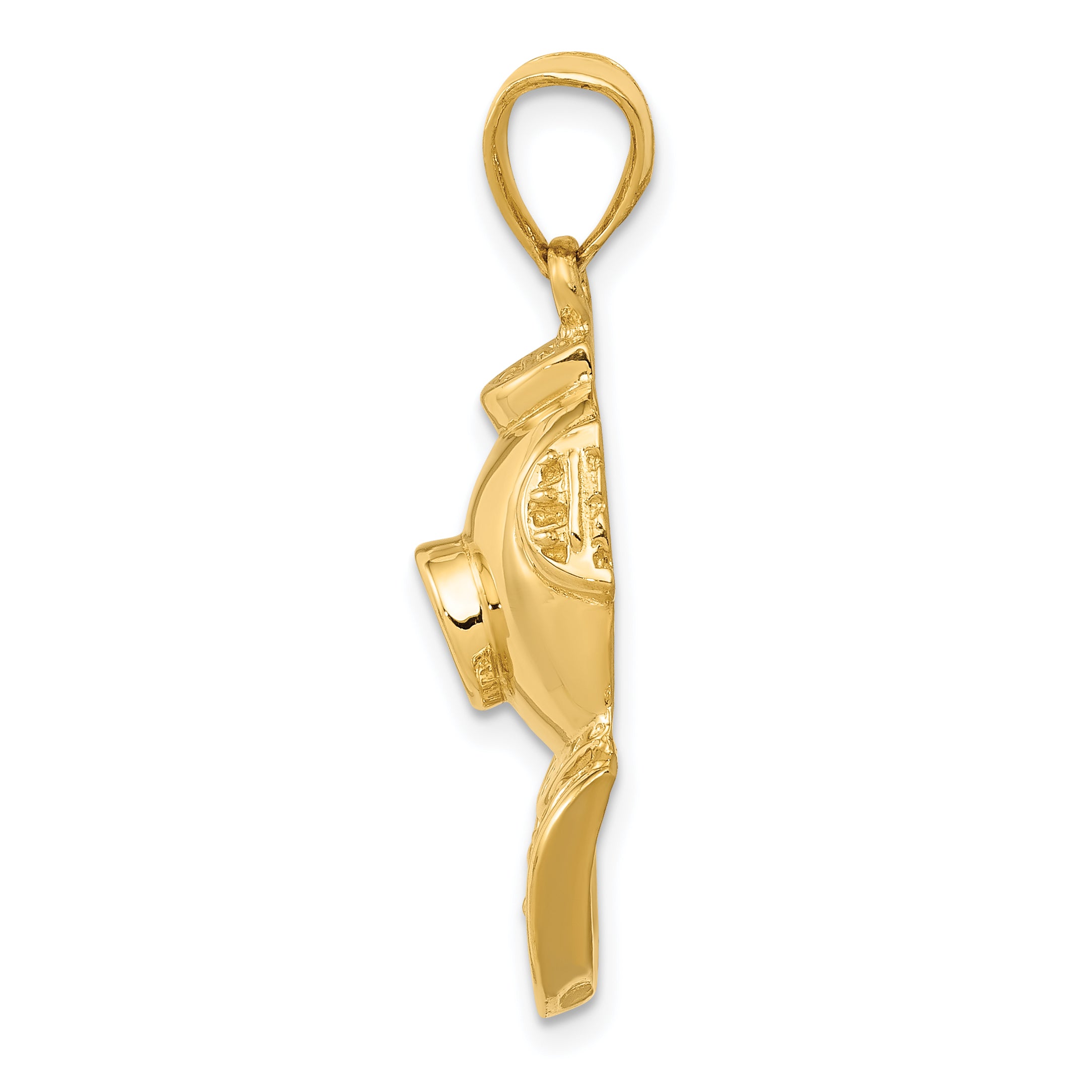 14K Gold MenÃÂ¢Ã¢âÂ¬Ã¢âÂ¢s Diver Helmet Pendant Solid Casted Unique Design