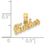 14k TEACHER Charm