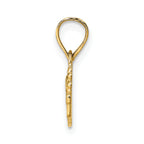 14k SPECIAL TEACHER with Flower Charm