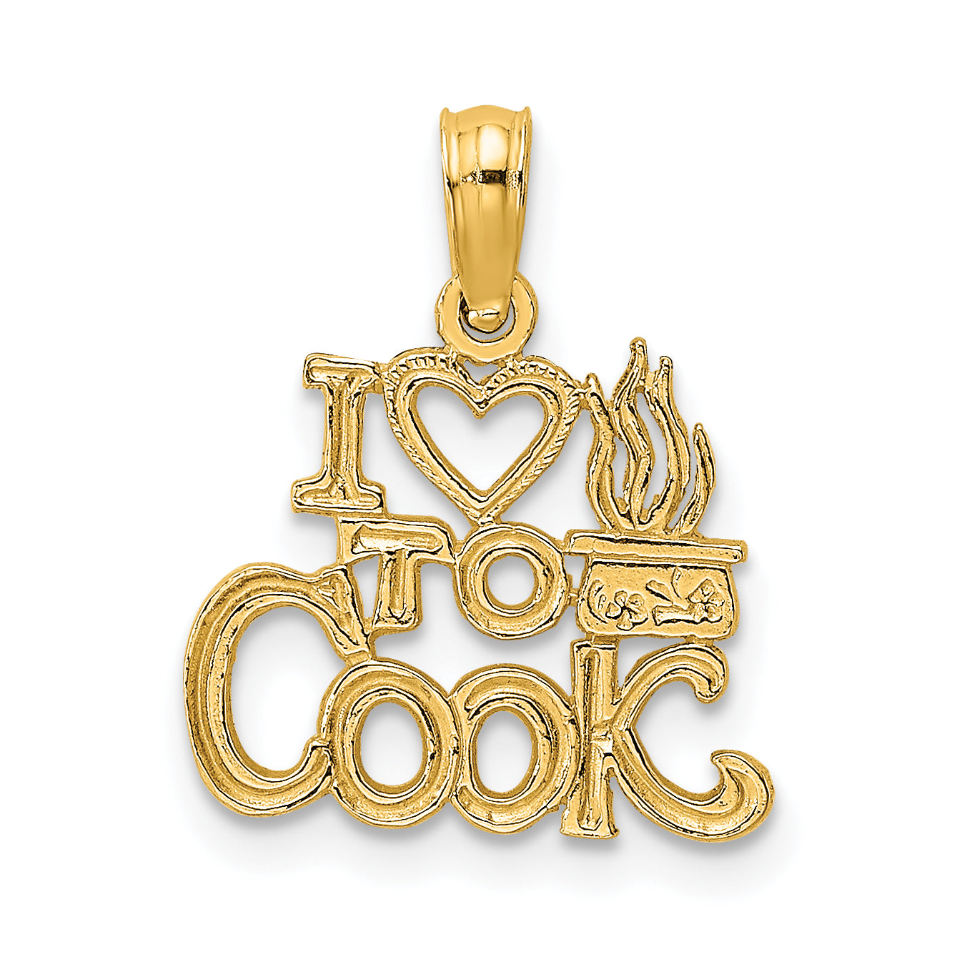 14K I HEART TO COOK Charm Main image