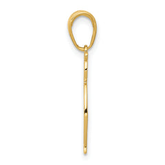 14K Gold Owl Pendant with Polished Finish Casted, Elegant Design