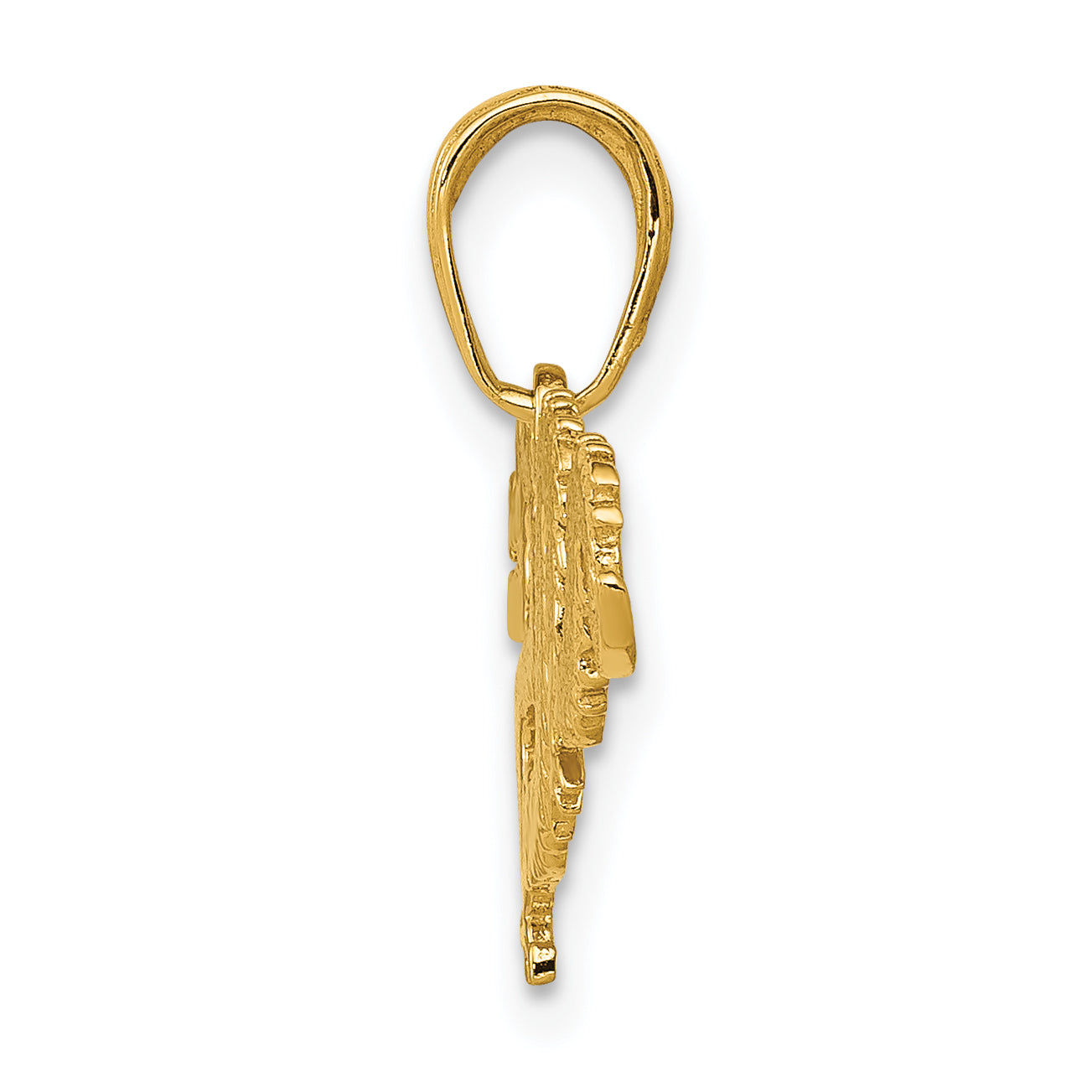14K Gold Dragon Pendant for Men  Casted Solid Design Secondary image