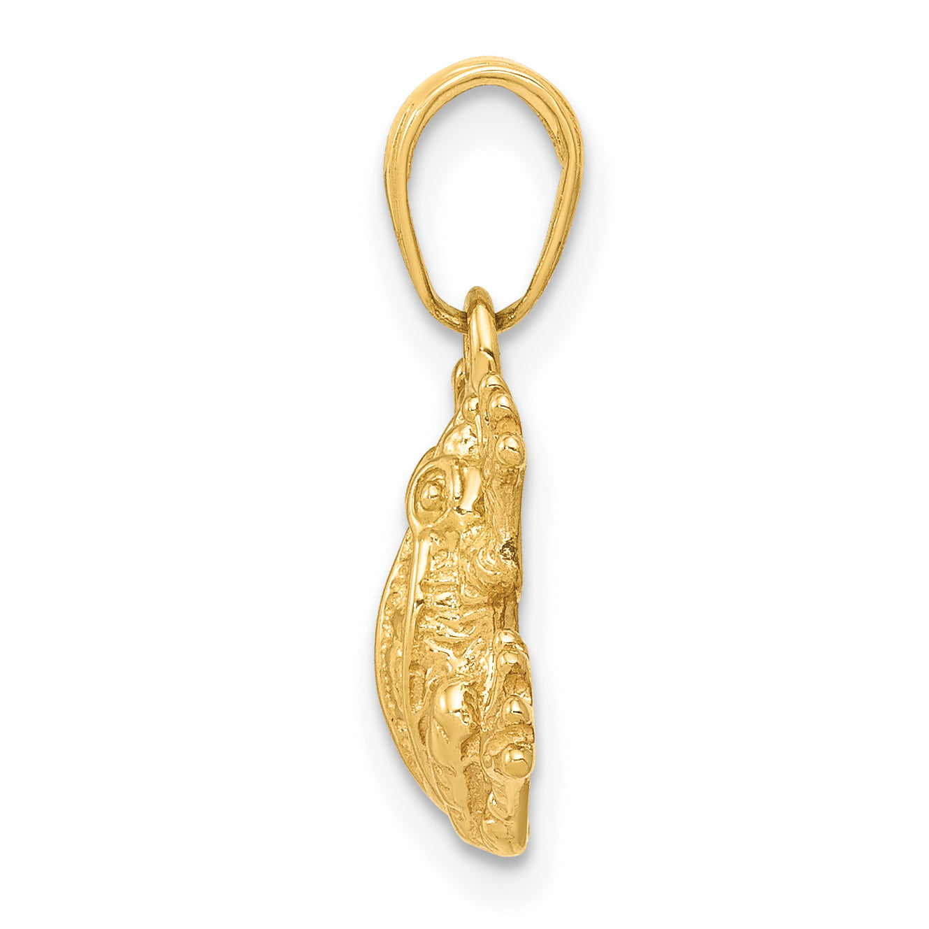 14K Gold Frog Pendant for Men with Solid Cast Design by Sophia Jewelers Secondary image