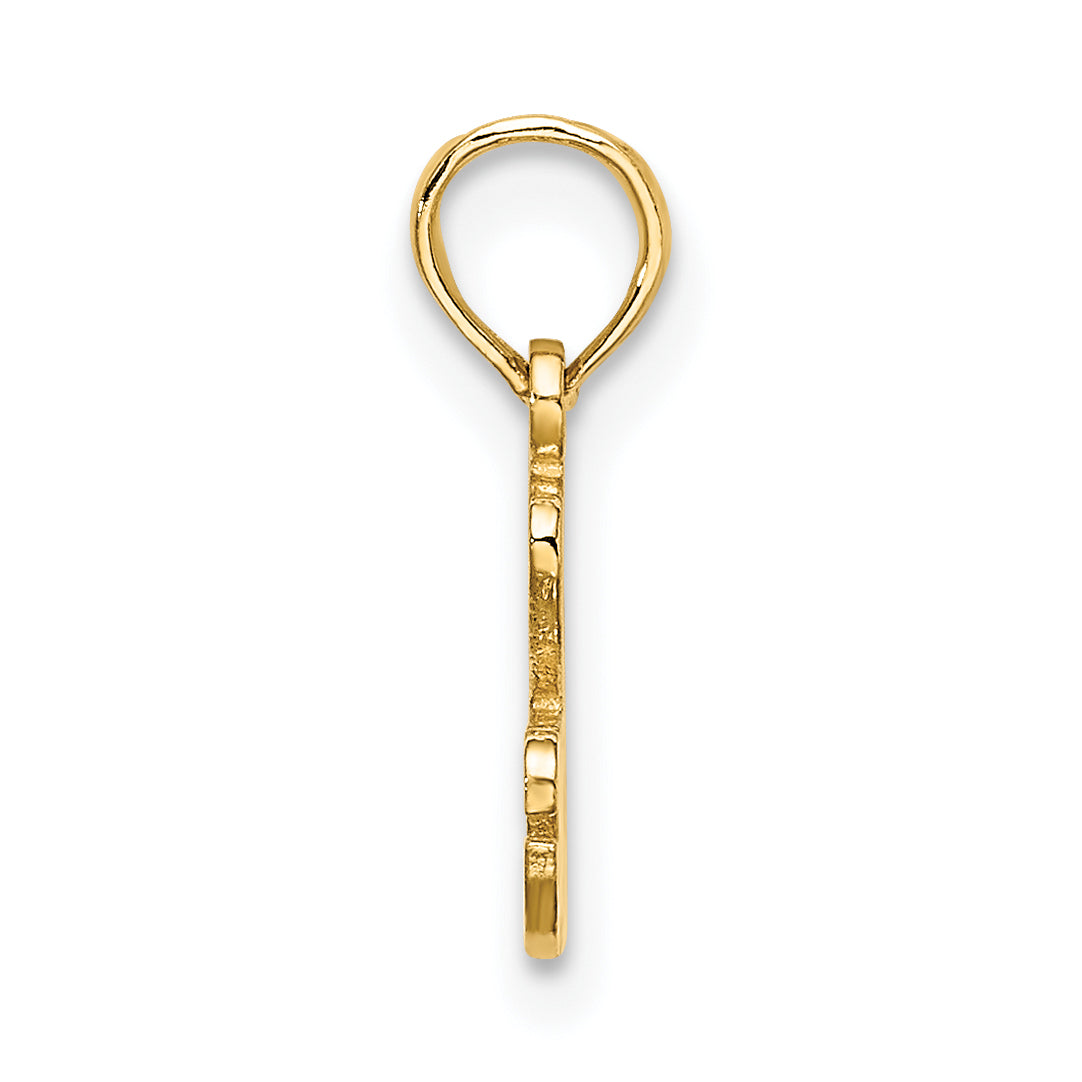14K I HEART RACING Charm Secondary image