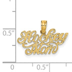 14K HOCKEY MOM Charm