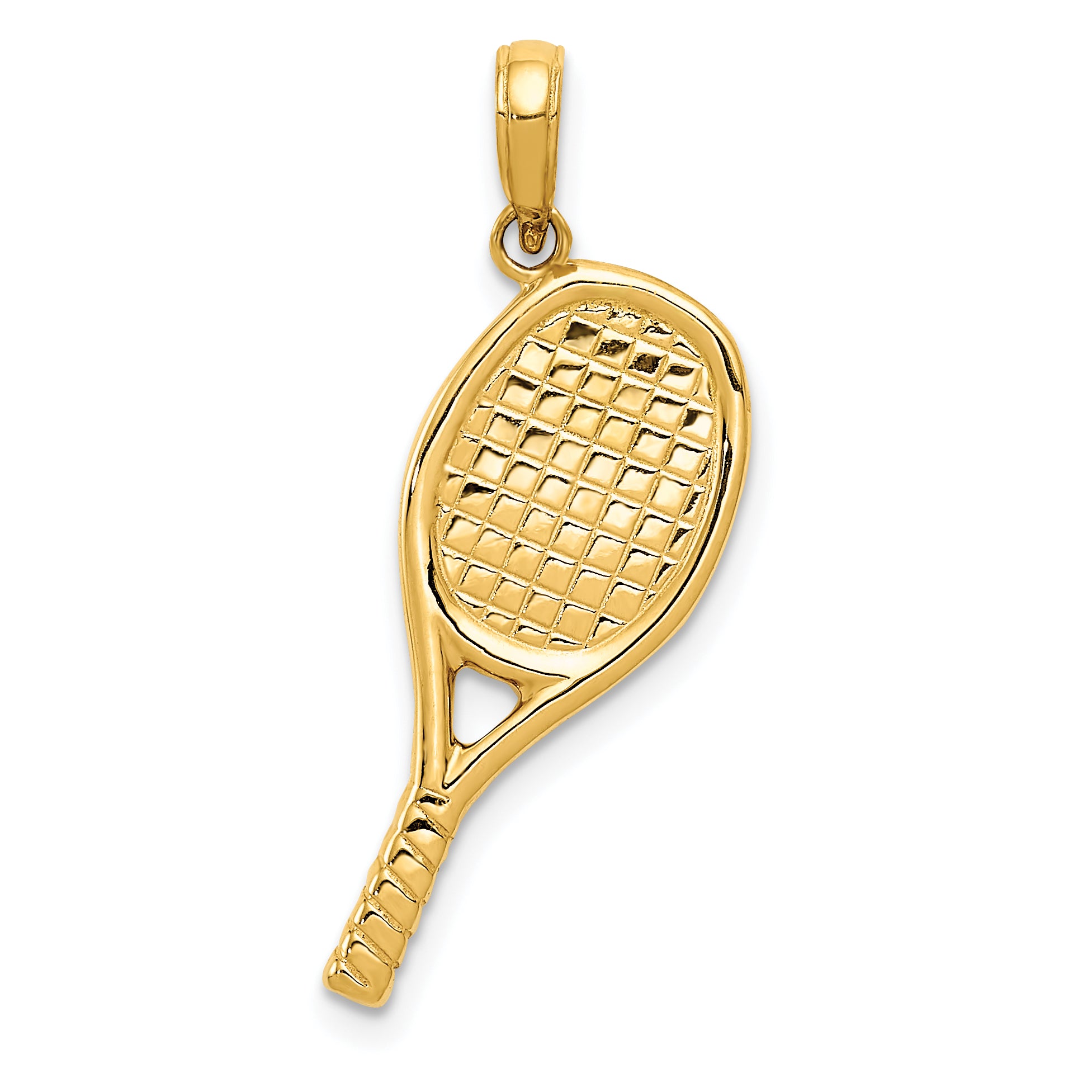 14K 3-D Racquetball Pendant Main image