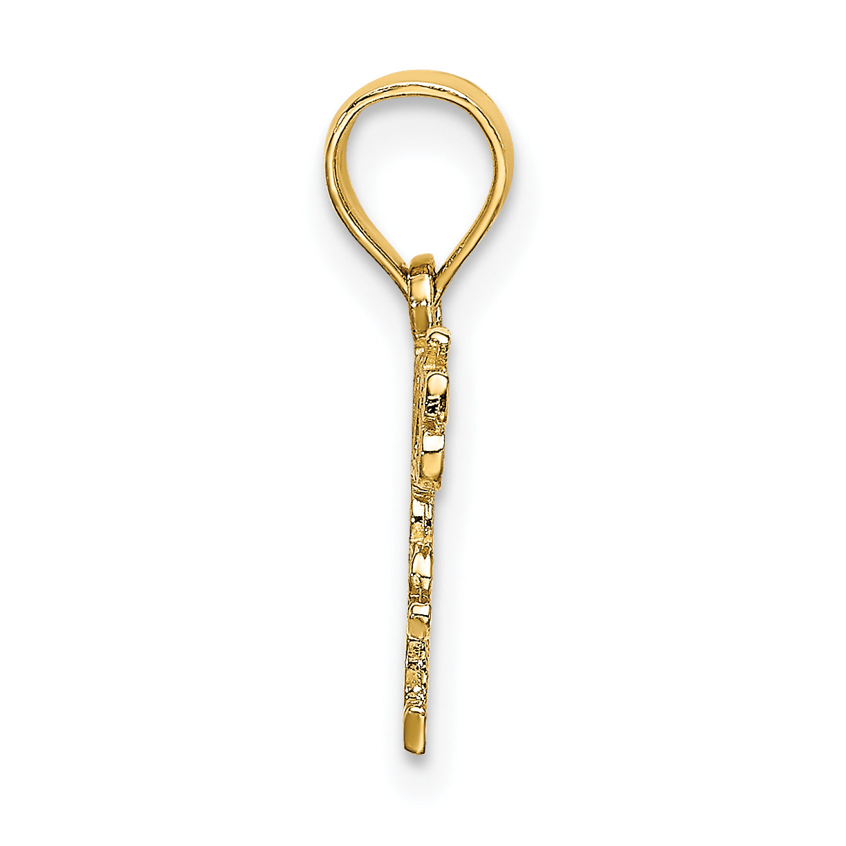14k Polished  DADDYS LITTLE GIRL Charm Secondary image