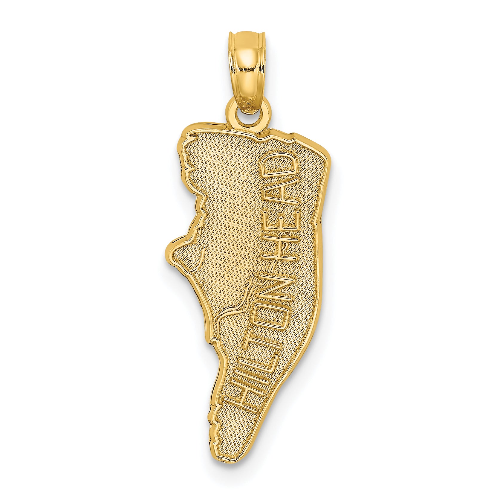 14k HILTON HEAD Map Charm Main image