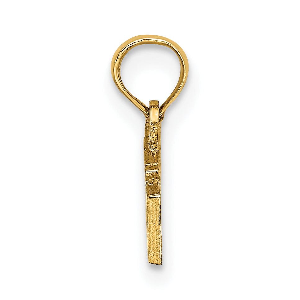 14k Polished ALASKA Charm