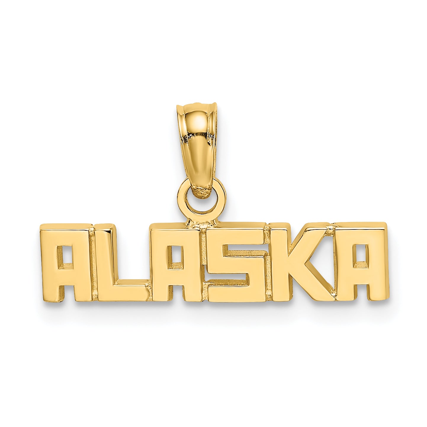14k Polished ALASKA Charm Main image
