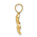14K Polished Plumeria Pendant