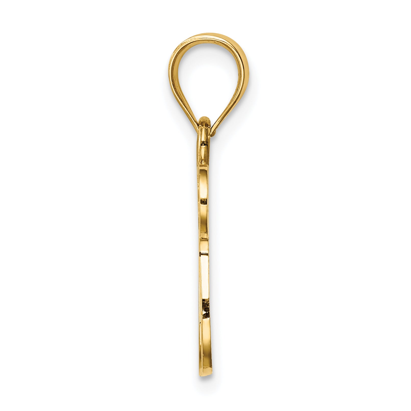 14K Polished Chai Pendant