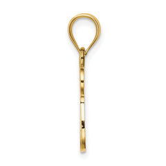 14K Polished Chai Pendant