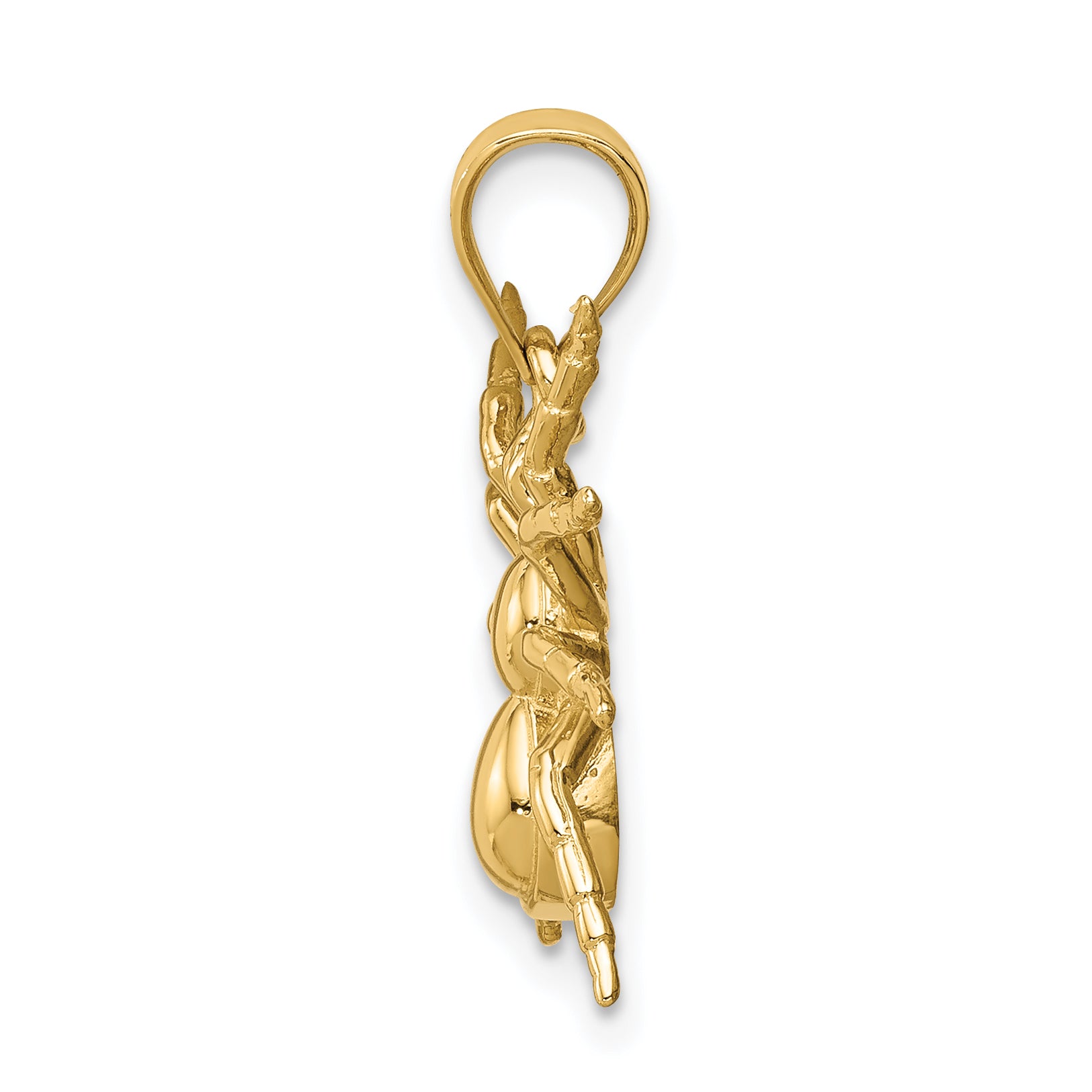 14K Polished Spider Pendant Secondary image