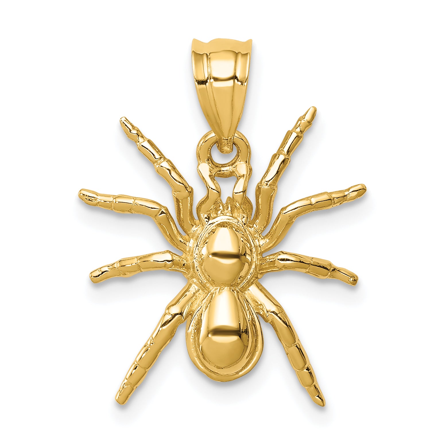 14K Polished Spider Pendant Main image