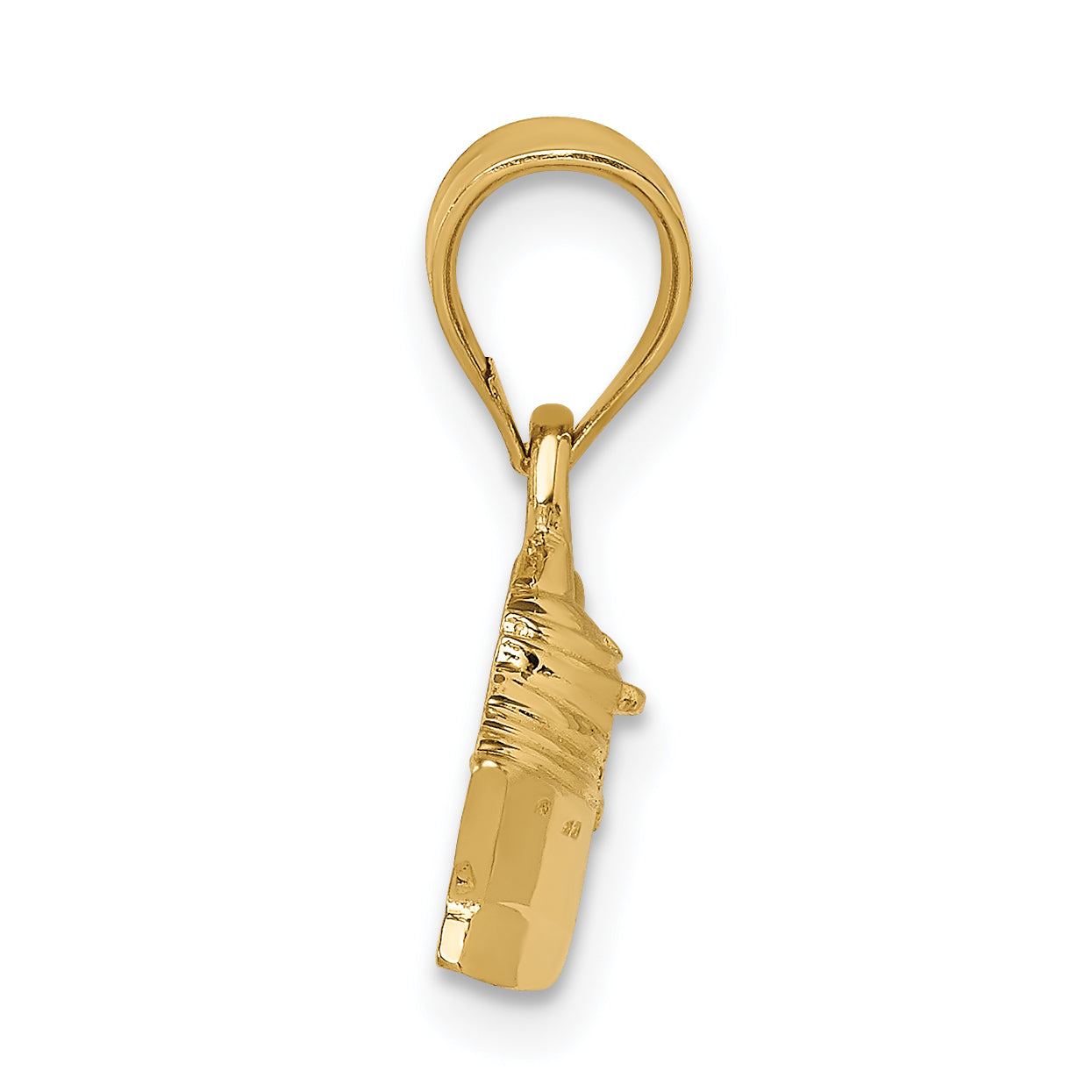 14K Polished Cruse Ship Pendant Secondary image