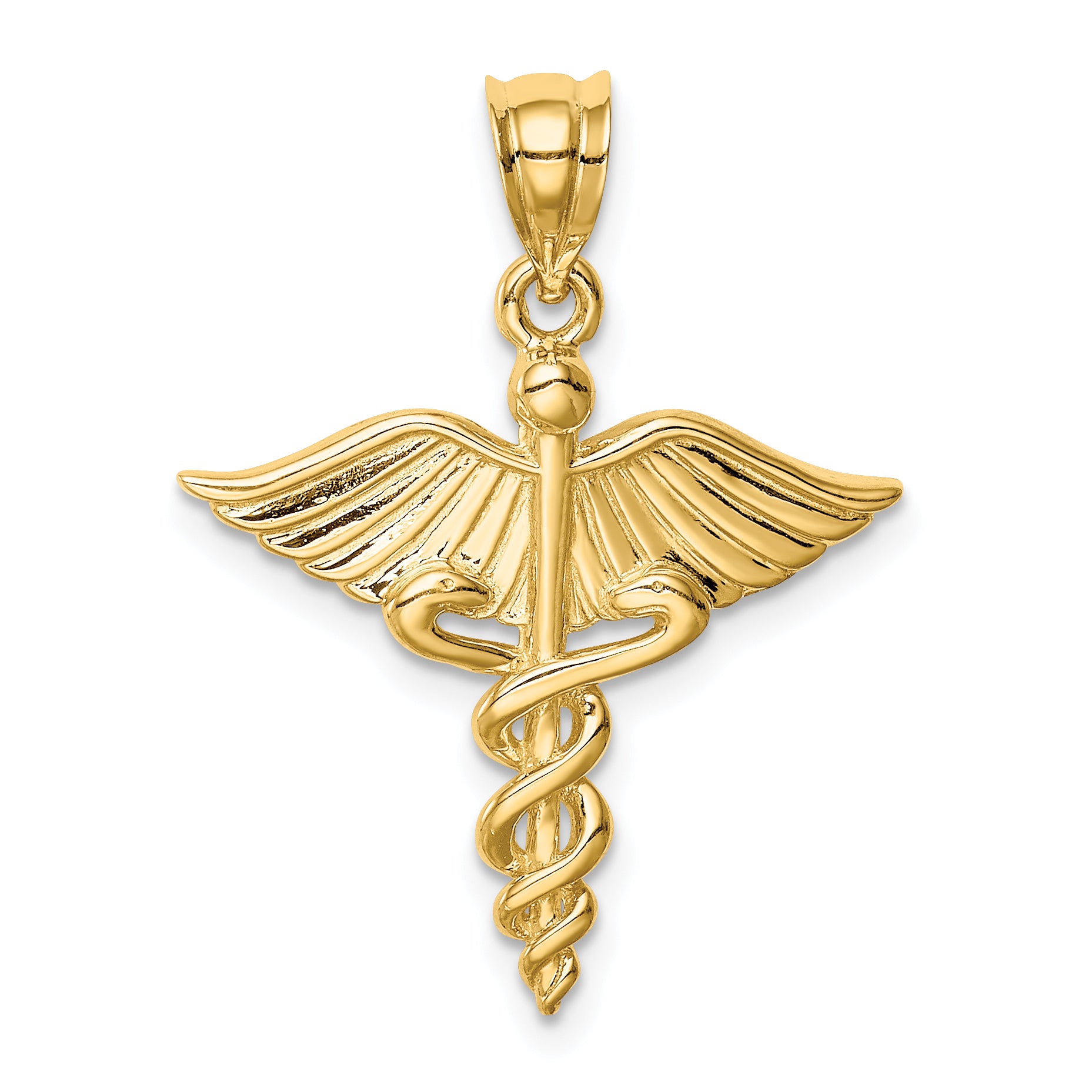 14K Polished 3-D Medical Pendant Main image