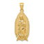 14K Polished & Textured Guadalupe Pendant