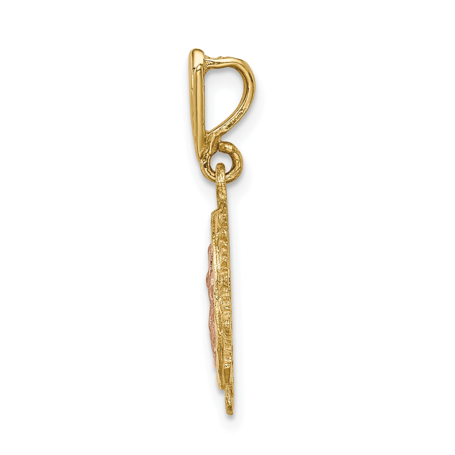 14K Two-tone Polished St. Mary Medal Pendant Secondary image
