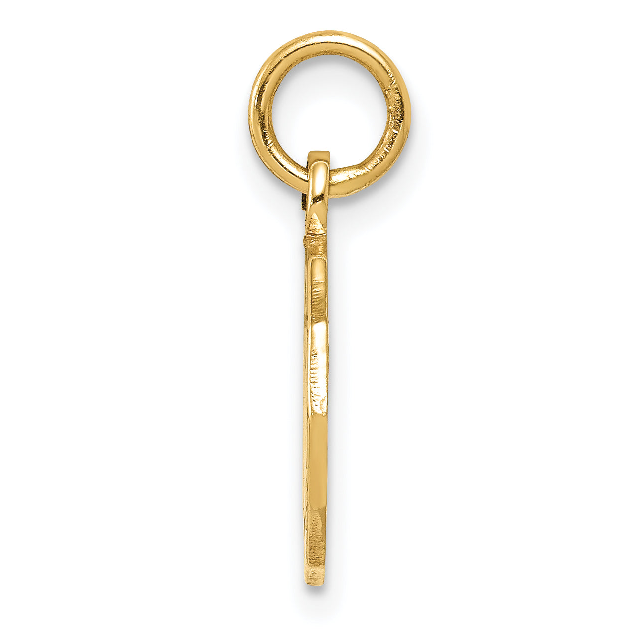 14K Gold Reversible Baptism Charm in Spanish Engraving Secondary image