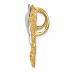 14K Two-Tone Gold Sea Life Pendant Slide for 5mm/6mm Omega