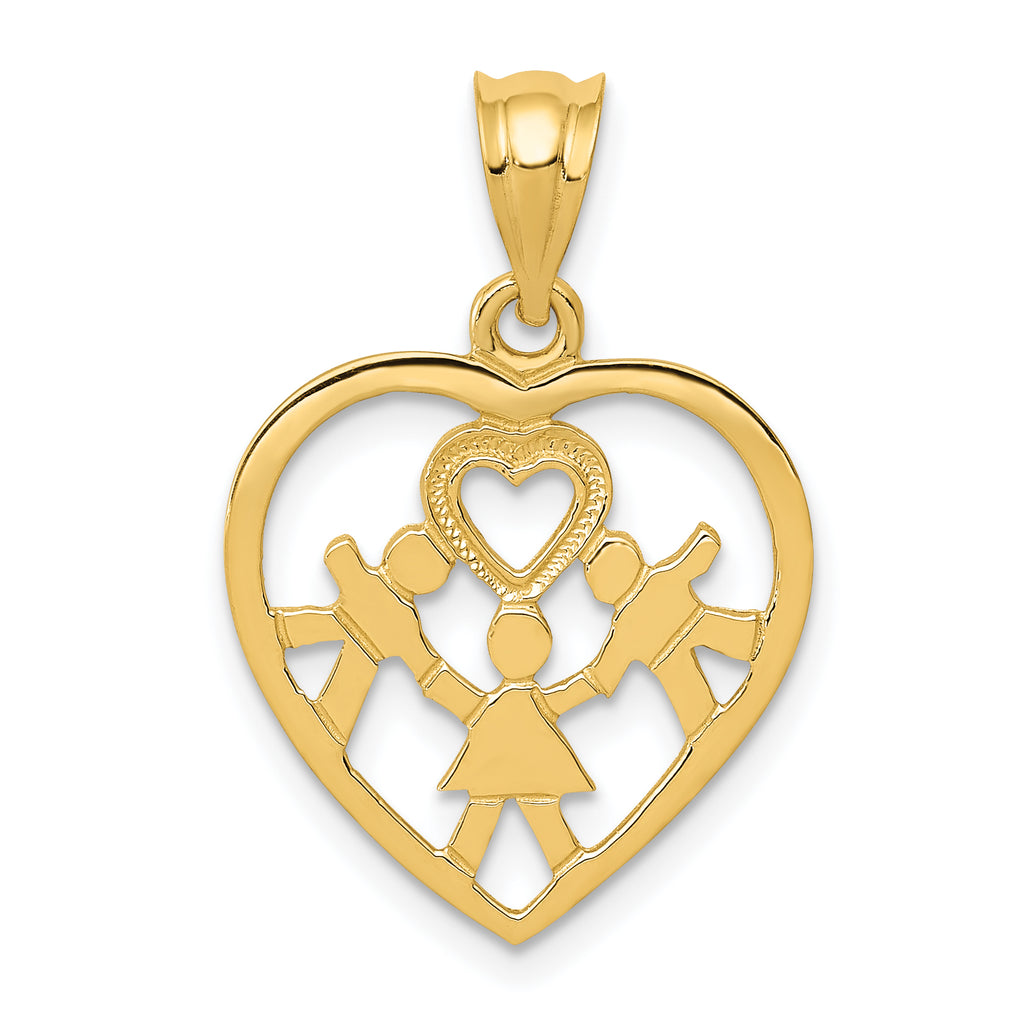 14k Heart Charm