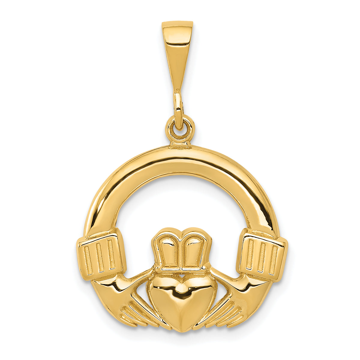 14k Claddagh Pendant