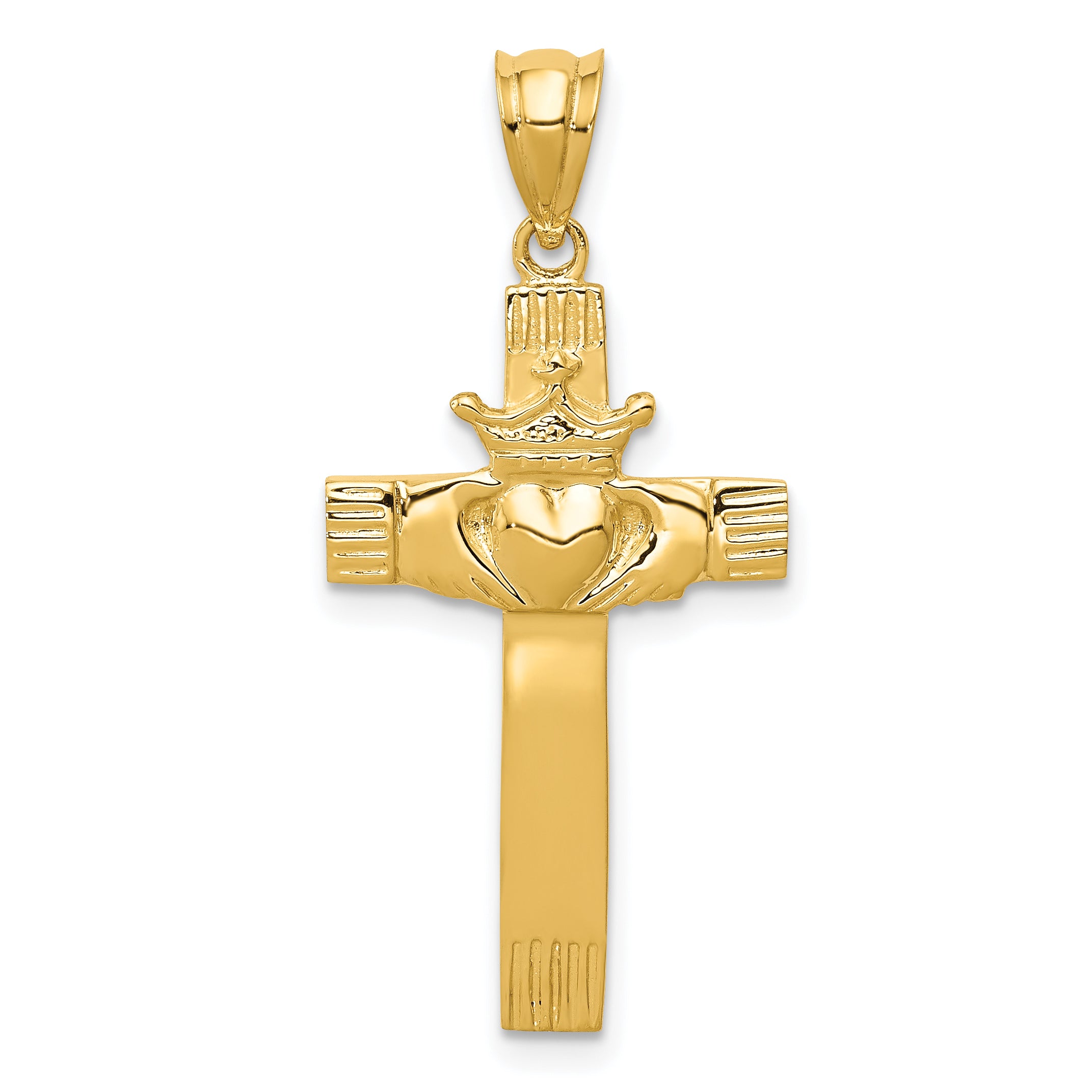 14k Claddagh Cross Pendant Main image