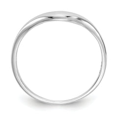 14k White Gold Swirl Ring
