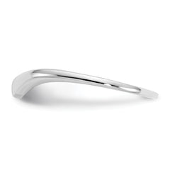 14k White Gold Swirl Ring