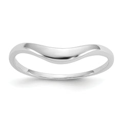 14k White Gold Swirl Ring