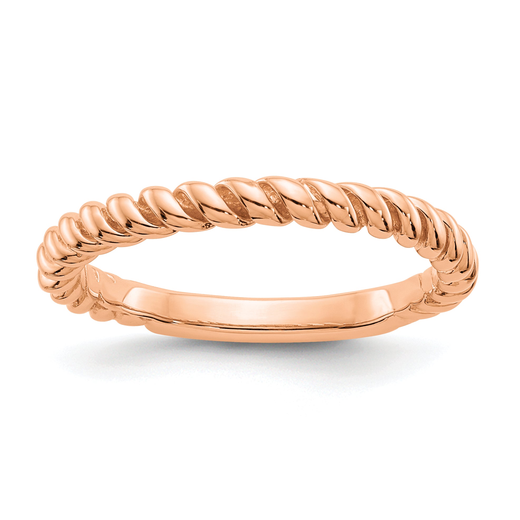 14k Rose Gold Polished Twisted Band Main image