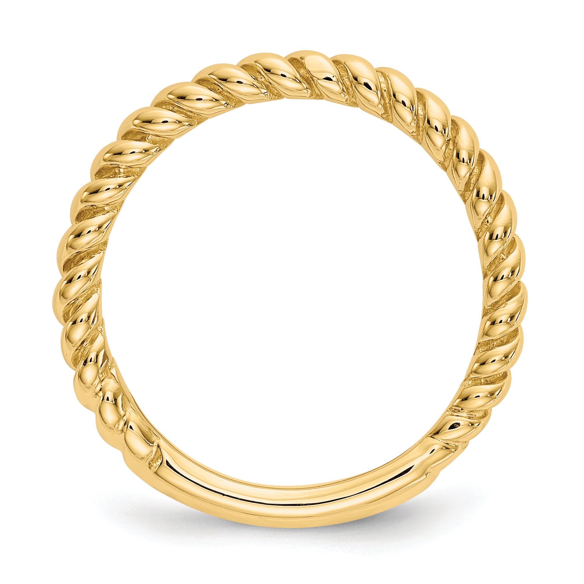 14k Polished Twisted Band Secondary image