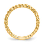 14k Polished Twisted Band