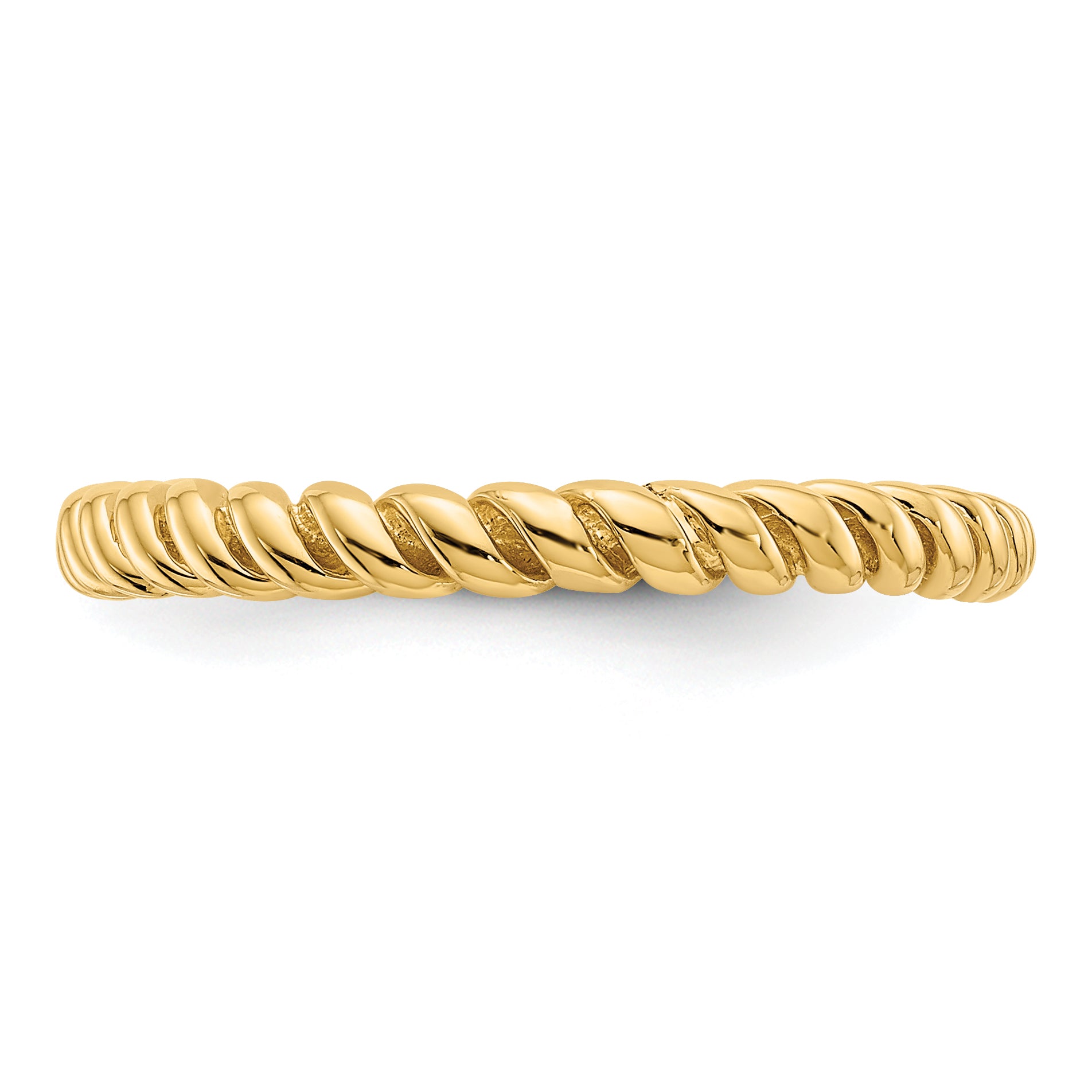 14k Polished Twisted Band