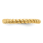 14k Polished Twisted Band