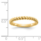 14k Polished Twisted Band