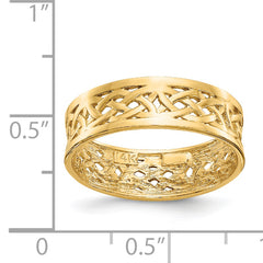 14k Polished Celtic Knot Band