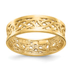 14k Polished Celtic Knot Band