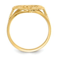 14k #1 Mom in Heart Ring - 7