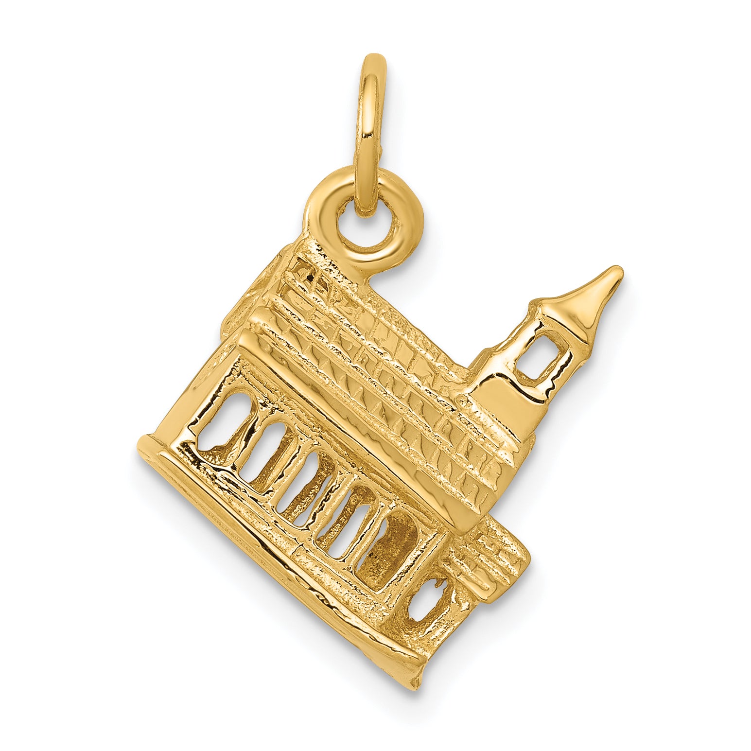 14k 3-D Church Charm Main image